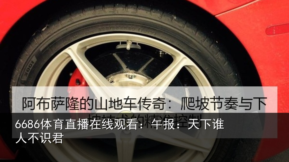 6686体育直播在线观看:午报:天下谁人不识君